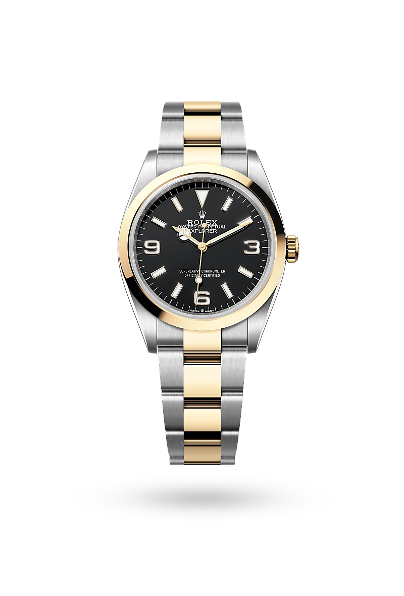 Rolex Explorer 36 - Oyster, 36 mm, Oystersteel and yellow gold