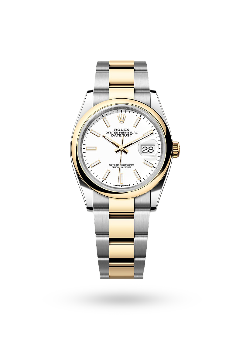 Rolex Datejust 36 - Oyster, 36 mm, Oystersteel and yellow gold