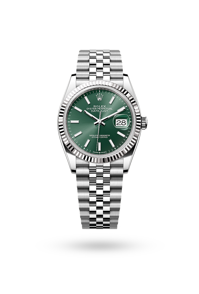 Rolex Datejust 36 - Oyster, 36 mm, Oystersteel and white gold
