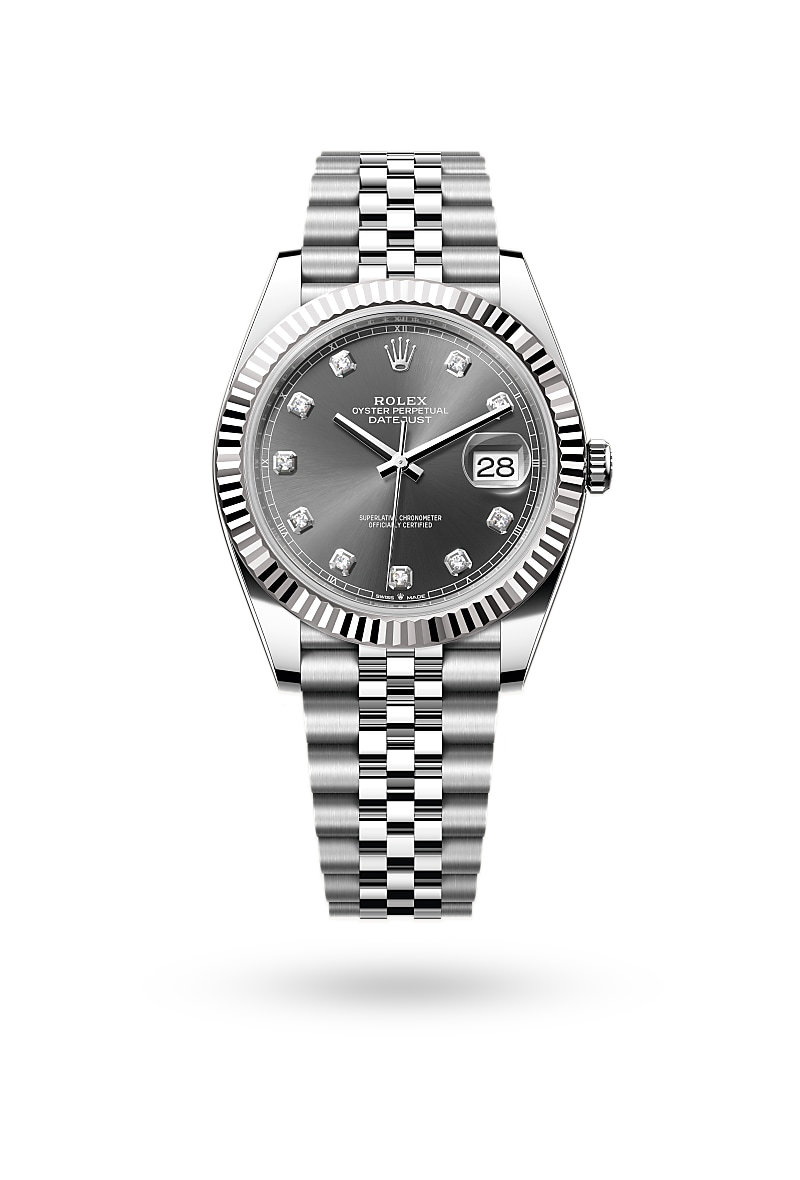 Rolex Datejust 41 - Oyster, 41 mm, Oystersteel and white gold