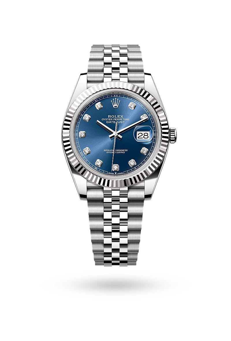 Rolex Datejust 41 - Oyster, 41 mm, Oystersteel and white gold