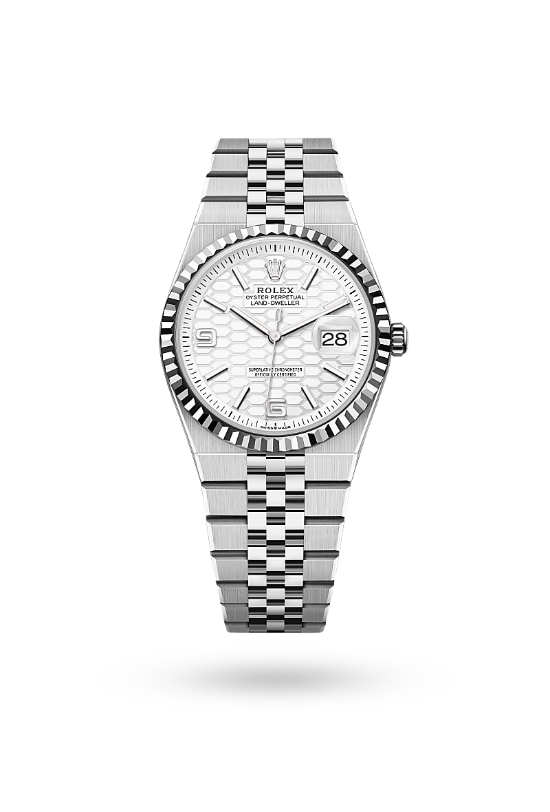 Rolex Land-Dweller 36 - Oyster, 36 mm, Oystersteel and white gold