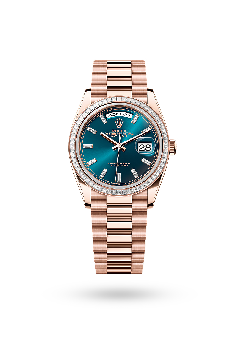 Rolex Day-Date 36 - Oyster, 36 mm, Everose gold and diamonds