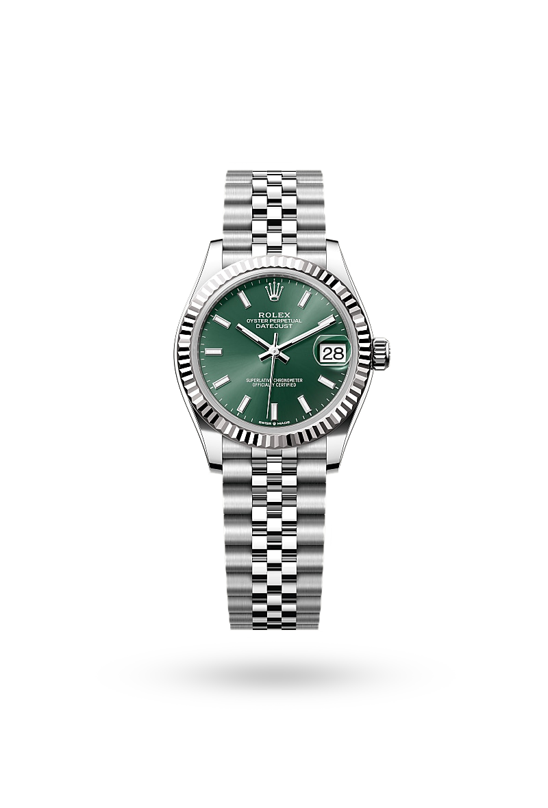 Rolex Datejust 31 - Oyster, 31 mm, Oystersteel and white gold
