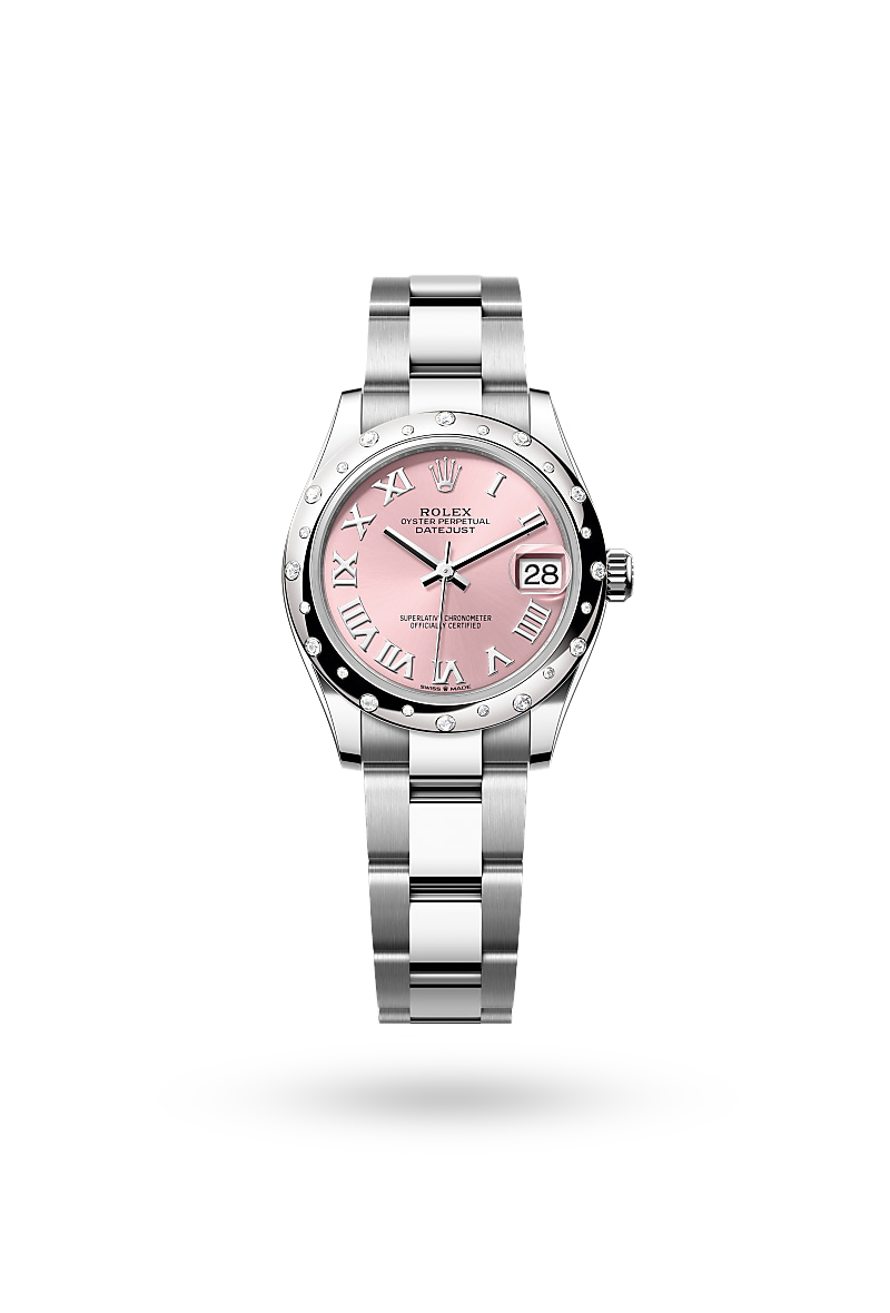 Rolex Datejust 31 - Oyster, 31 mm, Oystersteel, white gold and diamonds