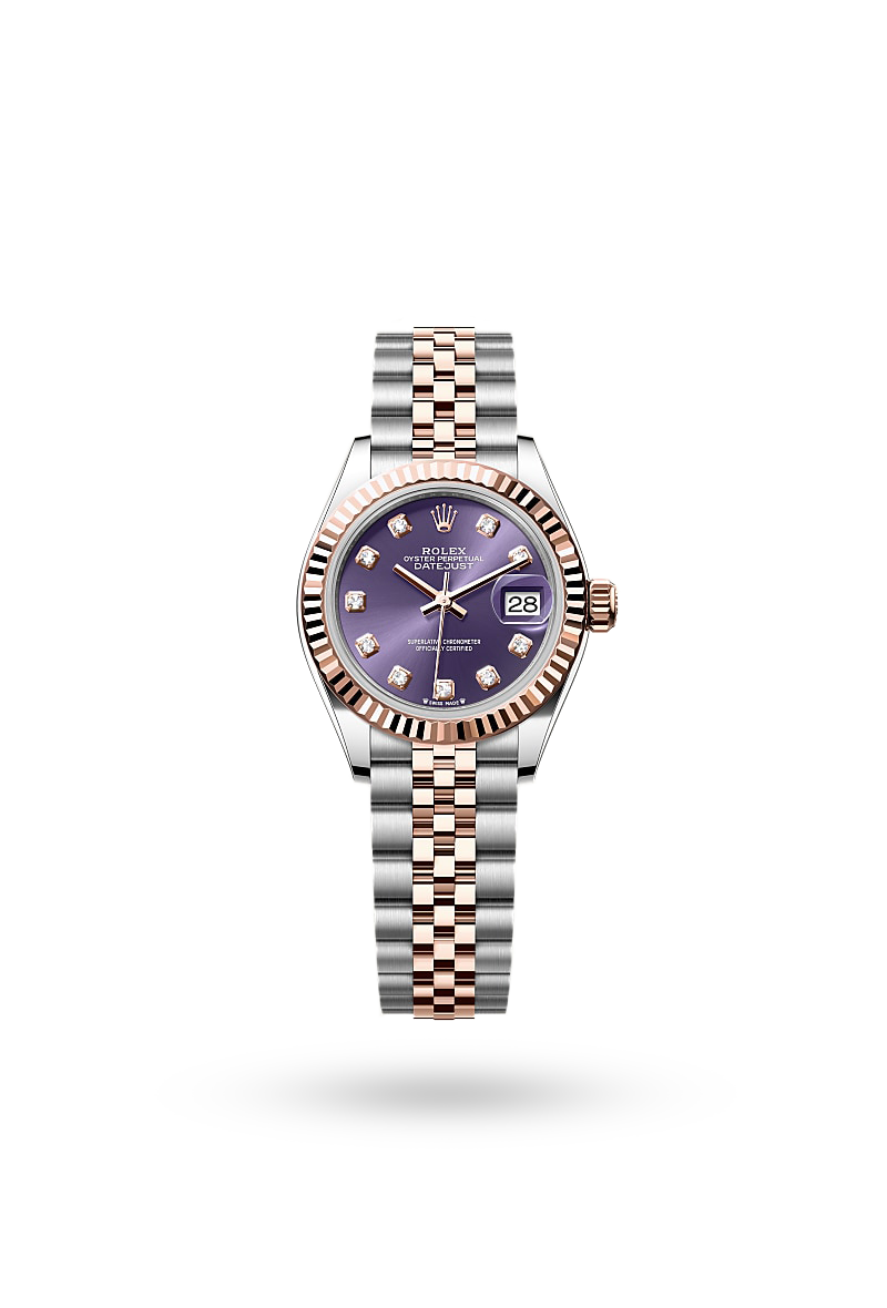Rolex Lady-Datejust - Oyster, 28 mm, Oystersteel and Everose gold
