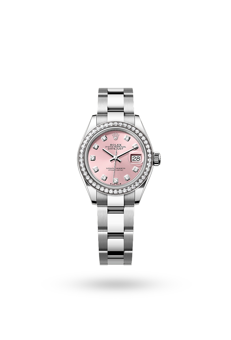 Rolex Lady-Datejust - Oyster, 28 mm, Oystersteel, white gold and diamonds