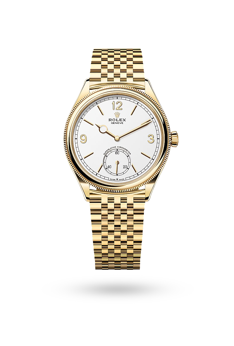 Rolex 1908 - 39 mm, 18 ct yellow gold, polished finish
