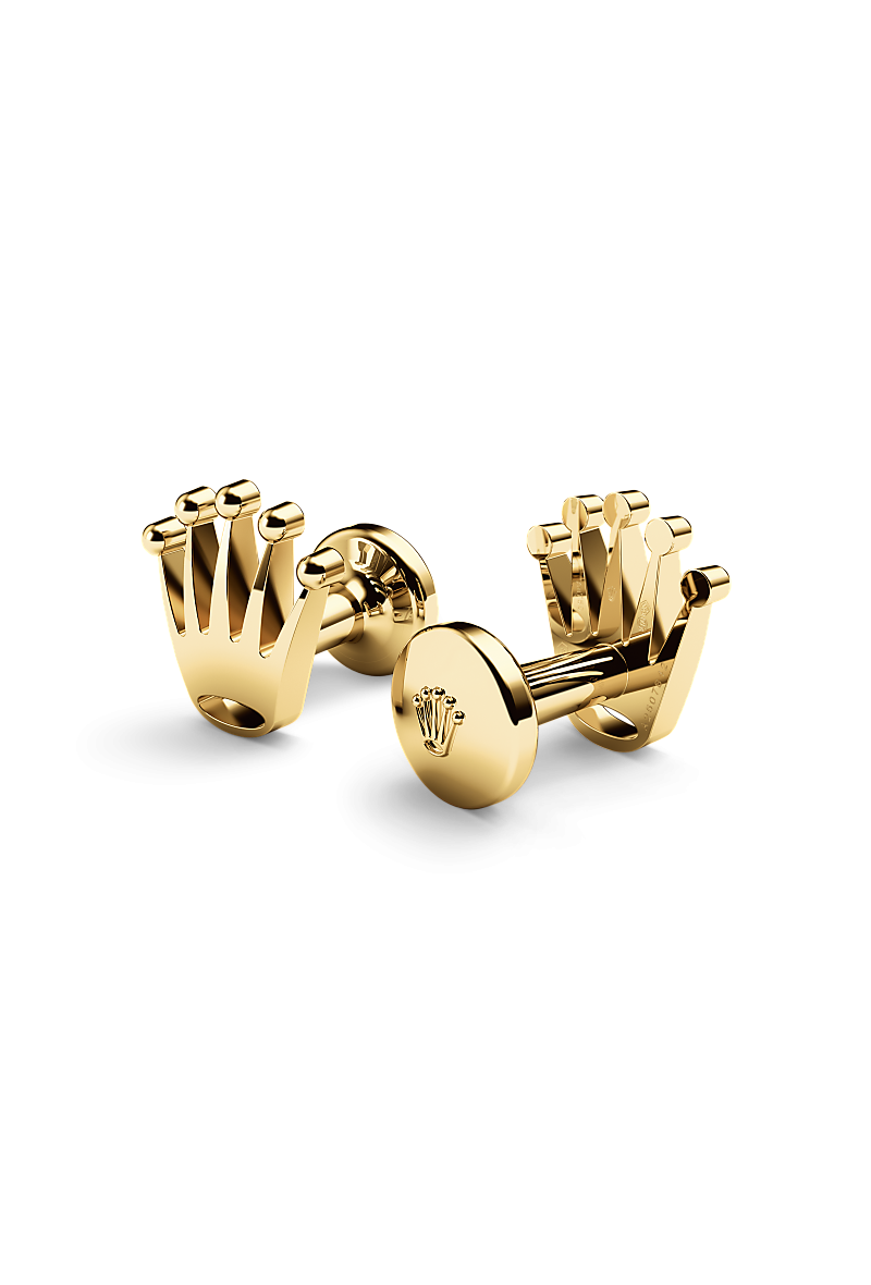 Rolex Crown cufflinks Yellow gold