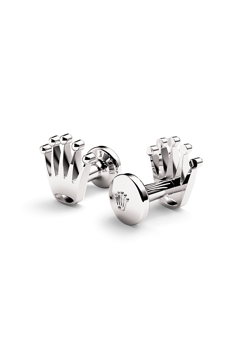 Rolex Crown cufflinks White gold